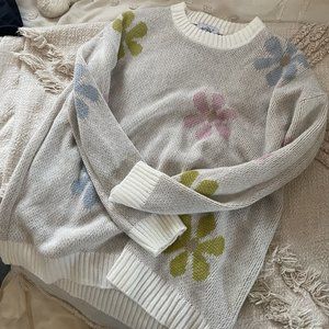 Flowered Altard State Sweater
